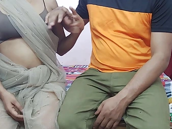 mind-blowing indian step-sister deep-throating manhood increased by tear near