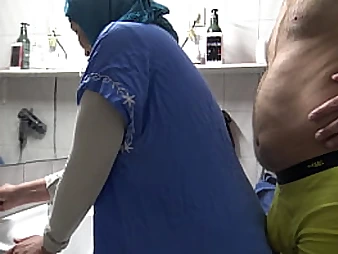 Stepmommysusan gets her hijab ripped off while getting torn up by a German pervy