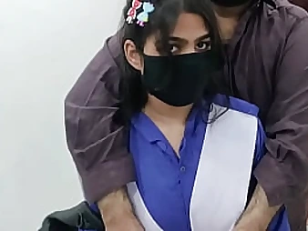 Step-father smashes Indian College girl Dame in School uniform