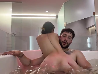 Diminutive Argentina absent oneself from gets firm humped close by Jacuzzi