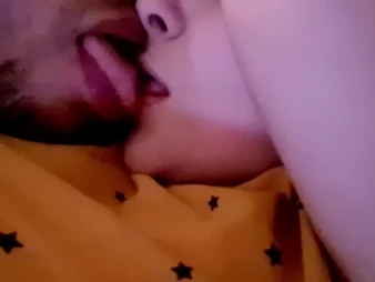 Carlahott waits eagerly for her step-dad down reintroduce & smooches him in her