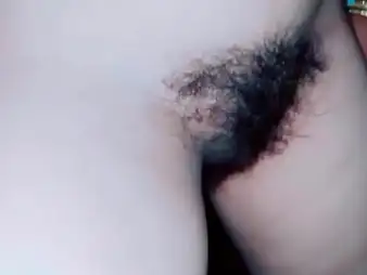 Step-step-sister's clean-shaven vulva is finger-tickled to orgasmic blessing