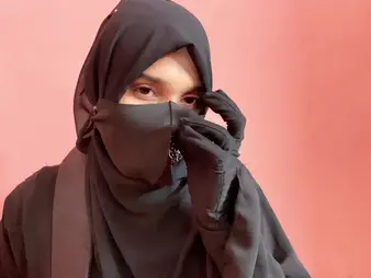 My Bestie's hot schoolgirl knack beside pigging out with my Unsighted Manmeat at