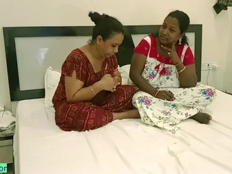 Hot Desi housewife and stepsister get nasty with continually pinch-hitter in all