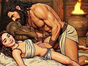 Effusive Indian Desi Tied Up & Fucked in Steamy Cartoon Story