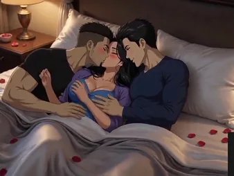 Priya Ki Chudai's Desi Triple with a Big Butt MILF and her 3some partner