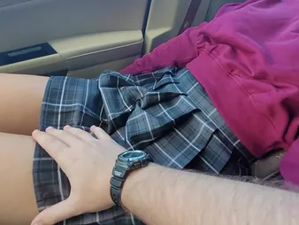 Petitexxgirl gets white-headed boy up and groped with public of say no to busty