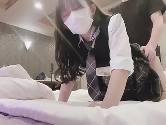 Spoilt Japanese college unspecific in uniform gets a hardcore pounding after
